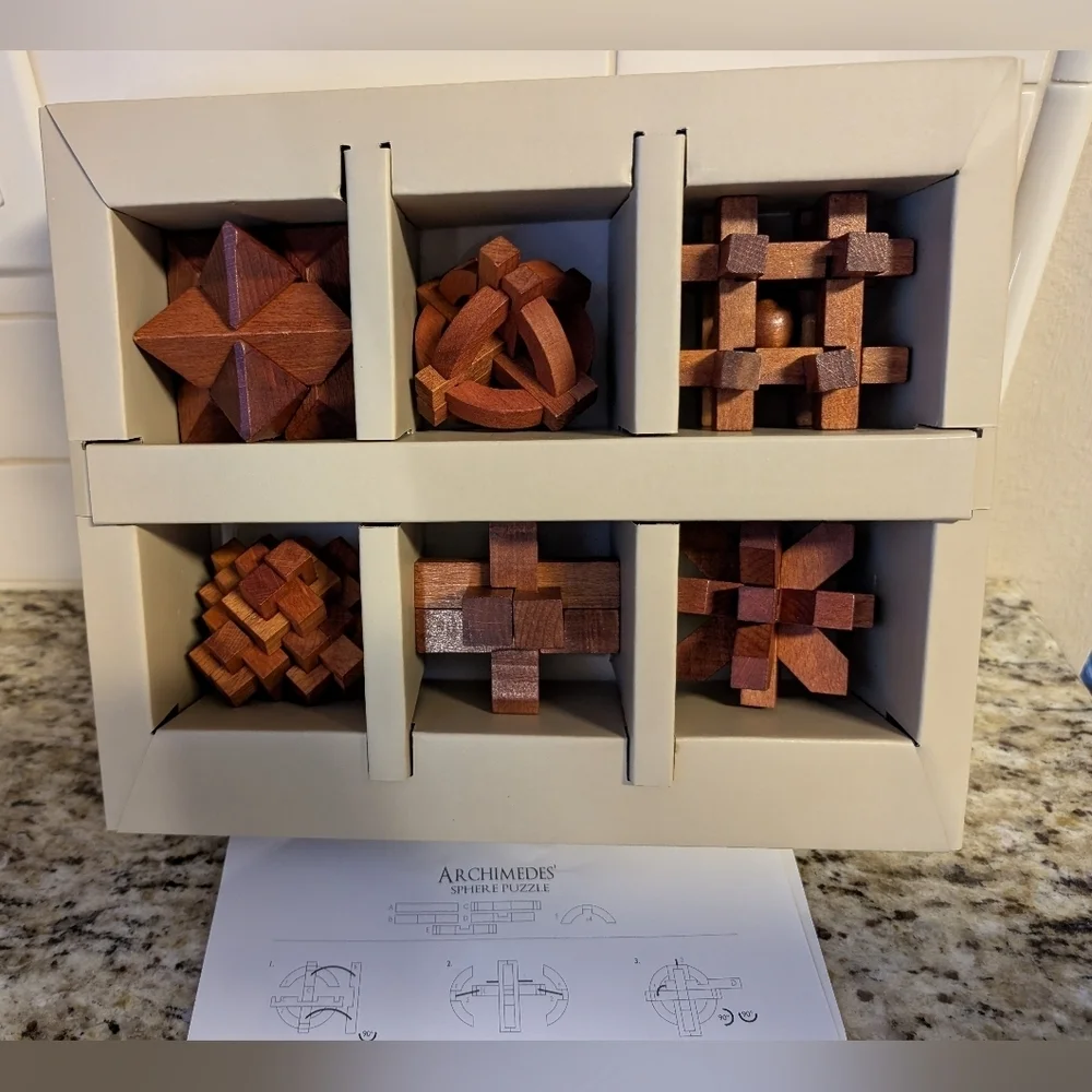 Great Thinkers Puzzle Collection - Set 6 Wooden Puzzles by Professor Puzzle